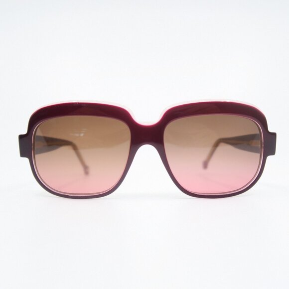 Nathalie Blanc SONIA Burgendy & Brown Lenses, Square, New, Women\'s Sunglasses. main image 5
